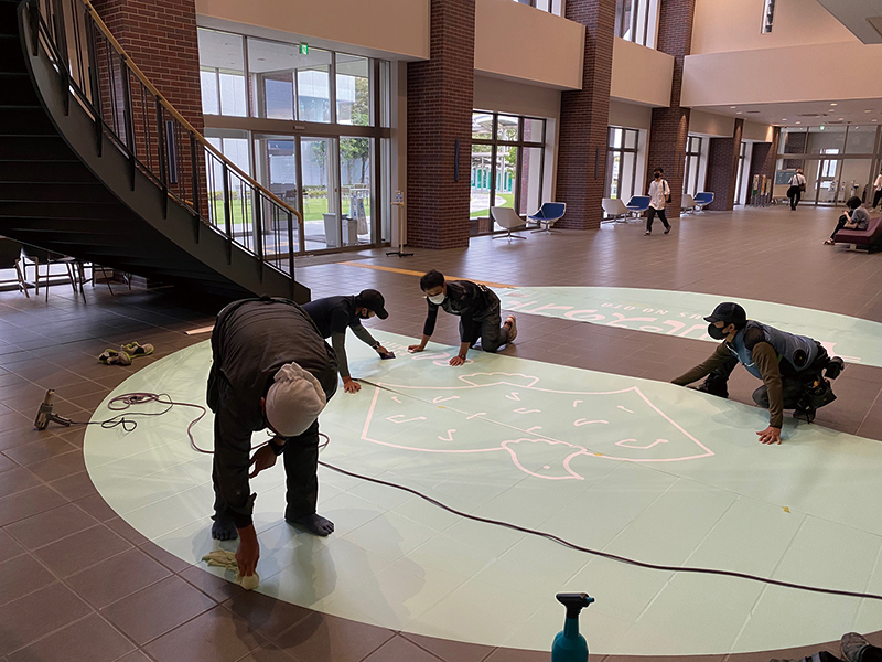 久留米大学様　イベントディスプレイ什器